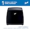 Scott Slimroll Manual Towel Dispenser, Black, for Scott Orange Core Towels, 12.65" x 13.02" x 7.18" 47092 - alternate 4