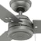 Hunter Decorative Ceiling Fan, 52 in Blade Dia, 3 Blades, 3 Speeds, 120V AC, Matte Silver 59262 - alternate 5