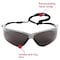 Kleenguard V30 Nemesis Safety Glasses, Anti-Fog & Anti-Scratch, Wraparound, Silver Frame, Smoke (Gray) Lens 47383 - alternate 4