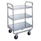 Lakeside Tubular Chrome Frame 3 Shelf Cart; 500 lb Capacity, 15-1/2"x24" 473 - alternate 1