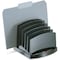 Officemate Incline Sorter, Black, Plastic, 7 1/2 in W, 7 1/2 in L, 6 3/8 in H, 6 Number of Compartments 22222 - alternate 3