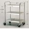 Lakeside Tubular Chrome Frame 3 Shelf Cart; 500 lb Capacity, 15-1/2"x24"-K.D. 479 - alternate 4