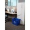 Rubbermaid Commercial 14 gal Rectangular Recycling Bin, Open Top, Satin Black/Satin Black, 1 Openings FG571473BLUE - alternate 4