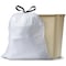 Glad 13 gal Trash Bags, 24 in x 27 1/2 in, Extra Heavy-Duty, 0.78 mil, White, PK100 78526 - alternate 8