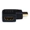 Monoprice HDMI Port Saver, Right Angle, (MtoF), 270 4860 - alternate 2