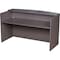 Boss Reception Desk Reception Desk, 71W x 30/36D x 42H, Driftw, Driftwood, Driftwood Base, Driftwood Frame N169-DW - alternate 2