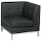 Ave 6 Collection: Wall Street Corner Chair, White Back, 28 in W 28" L 31" H, Leather Seat WST51C-W32 - alternate 2