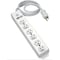 Tripp Lite Outlet Strip, Hospital Grade, 6 5-15R-HG, 5-15P-HG, 15 ft., White PS-615-HG - alternate 5