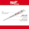 Milwaukee Tool 12" 6 TPI Fleam Ground SAWZALL Blades (5 Pk) 48-00-5017 - alternate 7