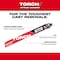 Milwaukee Tool 6 in. 8 TPI SAWZALL THE TORCH w/ Nitrus Carbide Reciprocating Saw Blade for Cast Iron & Metal 48-00-5261 - alternate 2