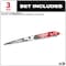 Milwaukee Tool 9 in. 3 TPI SAWZALL THE AX w/ CARBIDE TEETH Reciprocating Saw Blade for Pruning & Clean Wood (3 pk) 48-00-5332 - alternate 4