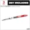 Milwaukee Tool 12 in. 3 TPI SAWZALL THE AX w/ CARBIDE TEETH Reciprocating Saw Blade for Pruning & Clean Wood (3 pk) 48-00-5333 - alternate 4