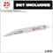 Milwaukee Tool The WRECKER Multi-Material SAWZALL Blade 9" 7/11TPI 25pk 48-00-8706 - alternate 5