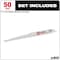 Milwaukee Tool 9" 5 TPI SAWZALL Blades (50 Pk) 48-01-6036 - alternate 7
