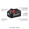 Milwaukee Tool M18 REDLITHIUM XC6.0 Battery, 6.0Ah, Extended Capacity, 18V, Li-Ion Battery 48-11-1865 - alternate 9