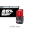 Milwaukee Tool M12 REDLITHIUM HIGH OUTPUT CP2.5 Battery Pack 48-11-2425 - alternate 15