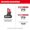 Milwaukee Tool M12 REDLITHIUM HIGH OUTPUT XC5.0 Extended Capacity Battery Pack 48-11-2450 - alternate 12