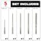 Milwaukee Tool 5 pc. 4-Cutter MX4 SDS-Plus Rotary Hammer Drill Bit Set 48-20-7498 - alternate 7