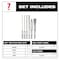 Milwaukee Tool 6 pc. 4-Cutter MX4 SDS-Plus Rotary Hammer Drill Bit and Chisel Set 48-20-7662 - alternate 2