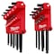 Milwaukee Tool Ball End L Key Set, SAE/Metric, 1/16 to 3/8 in and 1.5 to 10 mm, Includes Case, 22 pc 48-22-2187 - alternate 7