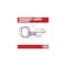 Milwaukee Tool 6" TORQUE LOCK Locking C-Clamp Regular Jaws 48-22-3532 - alternate 2