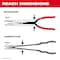 Milwaukee Tool 3 pc. Long Reach Hose Grip Pliers Set 48-22-6563 - alternate 2