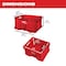 Milwaukee Tool PACKOUT Tool Crate, Polymer, Red, 18-3/4 in W x 15-1/2 in D x 10 in H 48-22-8440 - alternate 3