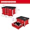 Milwaukee Tool PACKOUT Multi-Depth 3-Drawer Tool Box, Polypropylene, Black/Red, 22 in W x 16-1/2 in D 48-22-8447 - alternate 3