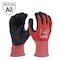 Milwaukee Tool Cut-Resistant Coated Gloves, Cut Level A2 , Dipped , Nitrile , Sandy , XL 1 PR 48-22-8928 - alternate 1