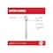 Milwaukee Tool 3/8" Drive 90 Geared Teeth Pear Head Style Hand Ratchet, 8-1/2" L, Chrome Finish 48-22-9038 - alternate 3