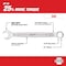 Milwaukee Tool Combination Wrench Set, SAE, Chrome Finish, 15 pc 48-22-9415 - alternate 16