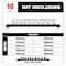 Milwaukee Tool 3/8 in Drive Standard Socket Set Metric 10 Pieces 10 mm to 19 mm , Chrome 48-22-9503 - alternate 6