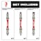 Milwaukee Tool SHOCKWAVE Impact Duty PH2/SQ2/T25 Double Ended Bits 3PC 48-32-4319 - alternate 4