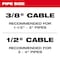 Milwaukee Tool 3/8 in. x 75 ft. Inner Core Drum Cable 48-53-2776 - alternate 3