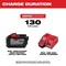 Milwaukee Tool M18 REDLITHIUM HIGH OUTPUT HD12.0 Battery Pack w/ Rapid Charger 48-59-1200 - alternate 7