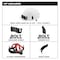Milwaukee Tool BOLT Gray Front Brim Hard Hat w/6pt Ratcheting Suspension - Type 1, Class E 48-73-1134 - alternate 9