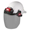 Milwaukee Tool Gray Visor, 9.5 in Height, Not Applicable Suspension, Black, Gray 48-73-1425 - alternate 7