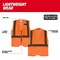 Milwaukee Tool Class 2 High Visibility Orange Mesh One Pocket Safety Vest - 2X/3X 48-73-2247 - alternate 6
