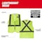 Milwaukee Tool Class 2 High Visibility Yellow Mesh One Pocket Safety Vest - S/M (CSA) 48-73-2251 - alternate 7