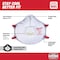Milwaukee Tool Disposable Respirator, N95, Exhale Valve w/Gasket, Dual Adj. Straps, Flexible Nose Bridge, M, PK 10 48-73-4004 - alternate 6