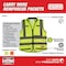 Milwaukee Tool Class 2 High Visibility Yellow Performance Safety Vest - S/M 48-73-5041 - alternate 4