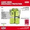 Milwaukee Tool AR/FR Cat.1 High Visibility Vest S/M Class 2 U Back, , Zipper 10 Pockets, 2 Mic Tab, No 48-73-5201 - alternate 8