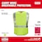 Milwaukee Tool AR/FR Cat.1 High Visibility Vest S/M Class 2 U Back, , Zipper 10 Pockets, 2 Mic Tab, No 48-73-5201 - alternate 4