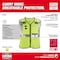 Milwaukee Tool AR/FR Cat.1 High Visibility Vest 4XL/5XL Class 2 X Back, , Hook-and-Loop 10 Pockets, 2 Mic Tab, No 48-73-5214 - alternate 7