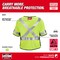 Milwaukee Tool AR/FR Cat.1 High Visibility Vest w/Sleeves 2XL, 3XL Class 3 X Back, , Hook and Loop 10 Pockets, No 48-73-5233 - alternate 5