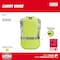Milwaukee Tool AR/FR Cat.1 High Visibility Vest 4XL/5XL Class 2 U Back, , Hook-and-Loop 10 Pockets, 2 Mic Tab, No 48-73-5304 - alternate 8