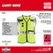 Milwaukee Tool AR/FR Cat.1 High Visibility Vest 2XL, 3XL Class 2 X Back, , Hook and Loop 10 Pockets, 2 Mic Tab, No 48-73-5313 - alternate 7