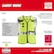 Milwaukee Tool AR/FR Cat.1 High Visibility Vest 4XL, 5XL Class 2 X Back, , Hook and Loop 10 Pockets, 2 Mic Tab, No 48-73-5314 - alternate 5