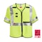 Milwaukee Tool AR/FR Cat.1 High Visibility Vest w/Sleeves 2XL, 3XL Class 3 U Back, , Hook and Loop 10 Pockets, No 48-73-5323 - alternate 9