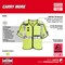Milwaukee Tool AR/FR Cat.1 High Visibility Vest w/Sleeves S, M Class 3 X Back, , Hook and Loop 10 Pockets, No 48-73-5331 - alternate 3